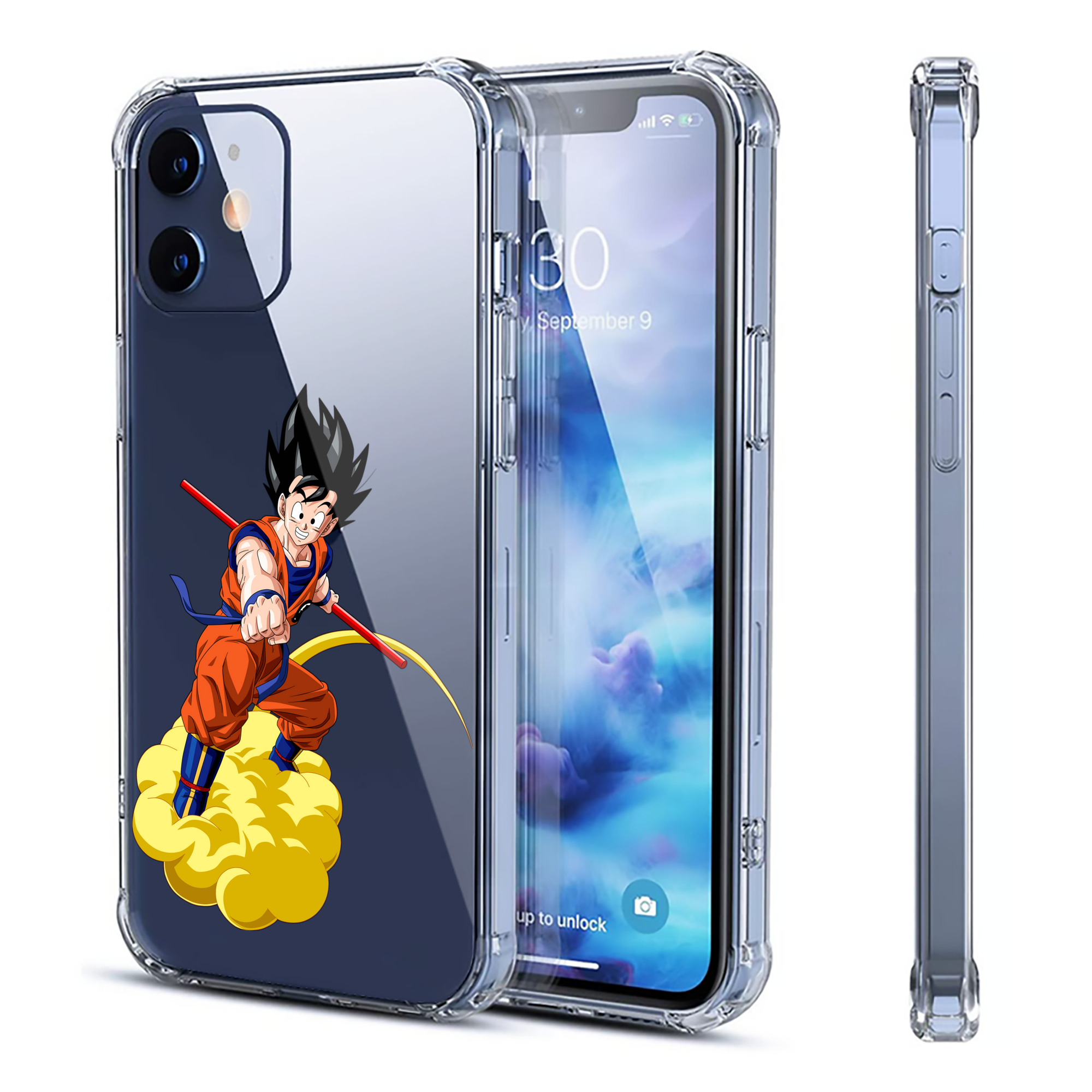 （画像用） ドラゴンボール 孫 悟飯（そんごはん）DRAGON BALL Son Gohan 【iPhone 12シリーズ対応】透明スマホケース（クリアソフトケース）